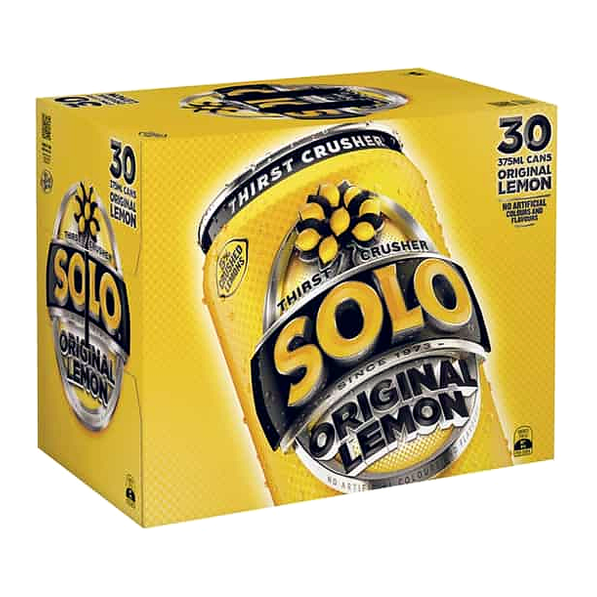 Solo Thirst Crusher Original Lemon Soda Cans (375 ml x 30 pk)