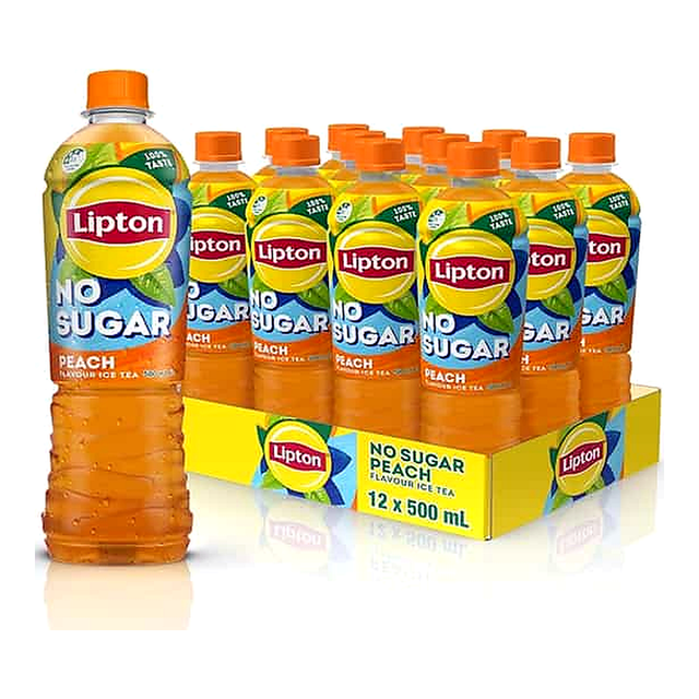 Lipton Ice Tea Peach No Sugar (500 ml x 12 pk)