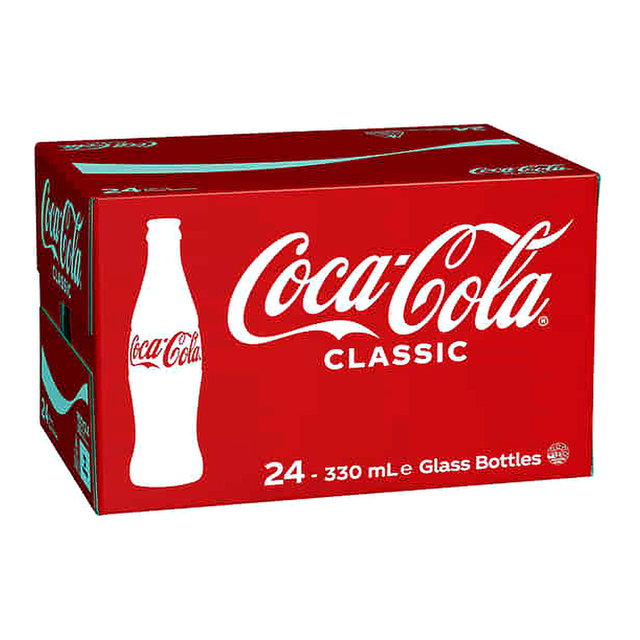 Coca Cola Classic Glass Bottle (330 ml x 24 pk)
