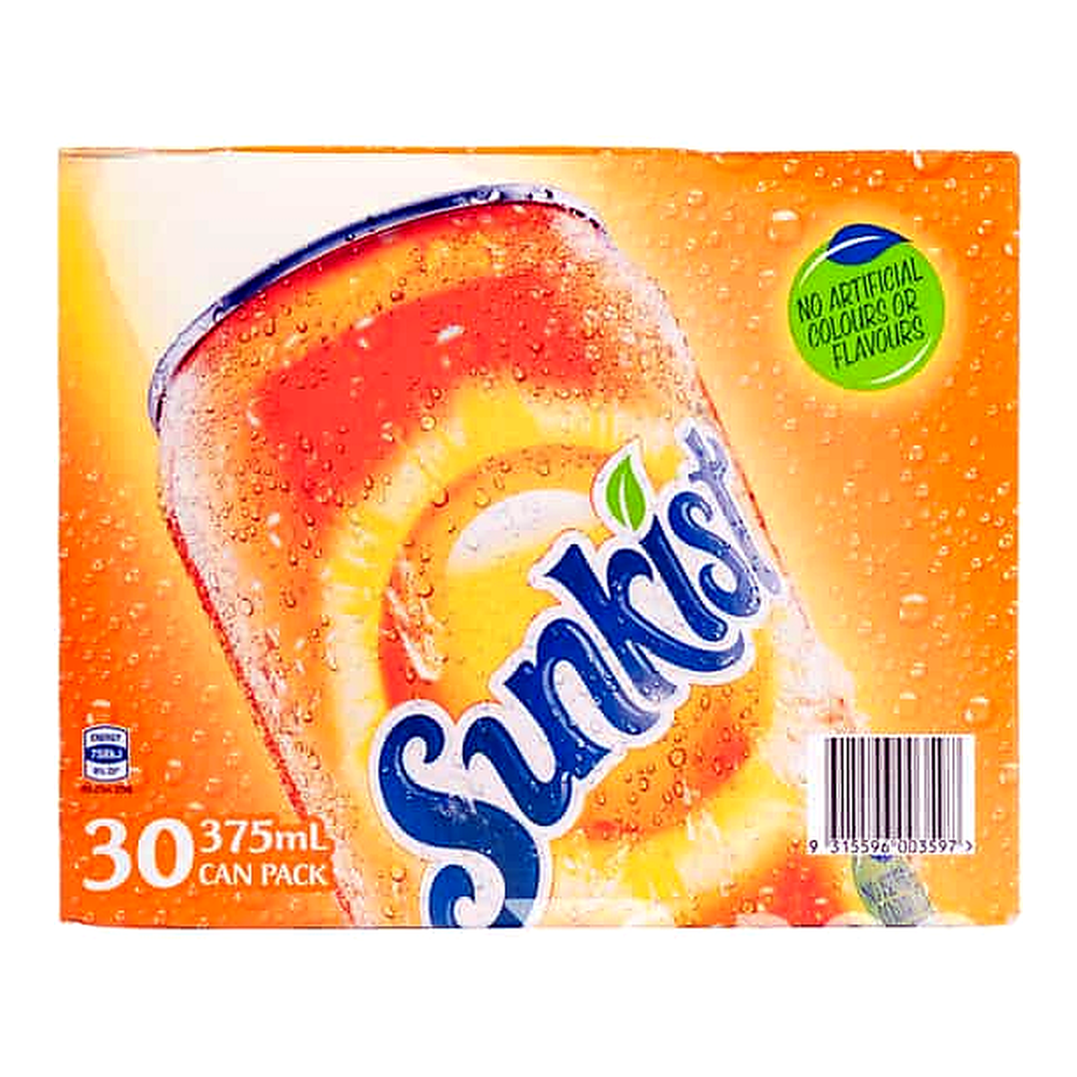 Sunkist Orange Soda Cans (375 ml x 30 pk)