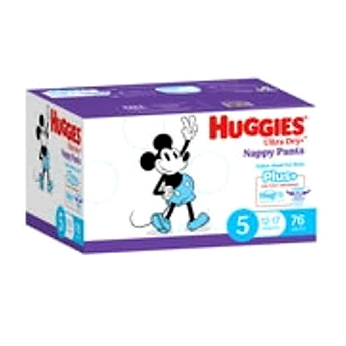 Huggies Boys Ultra Dry Nappy Pants Plus Size 5 Walker (76 pk)