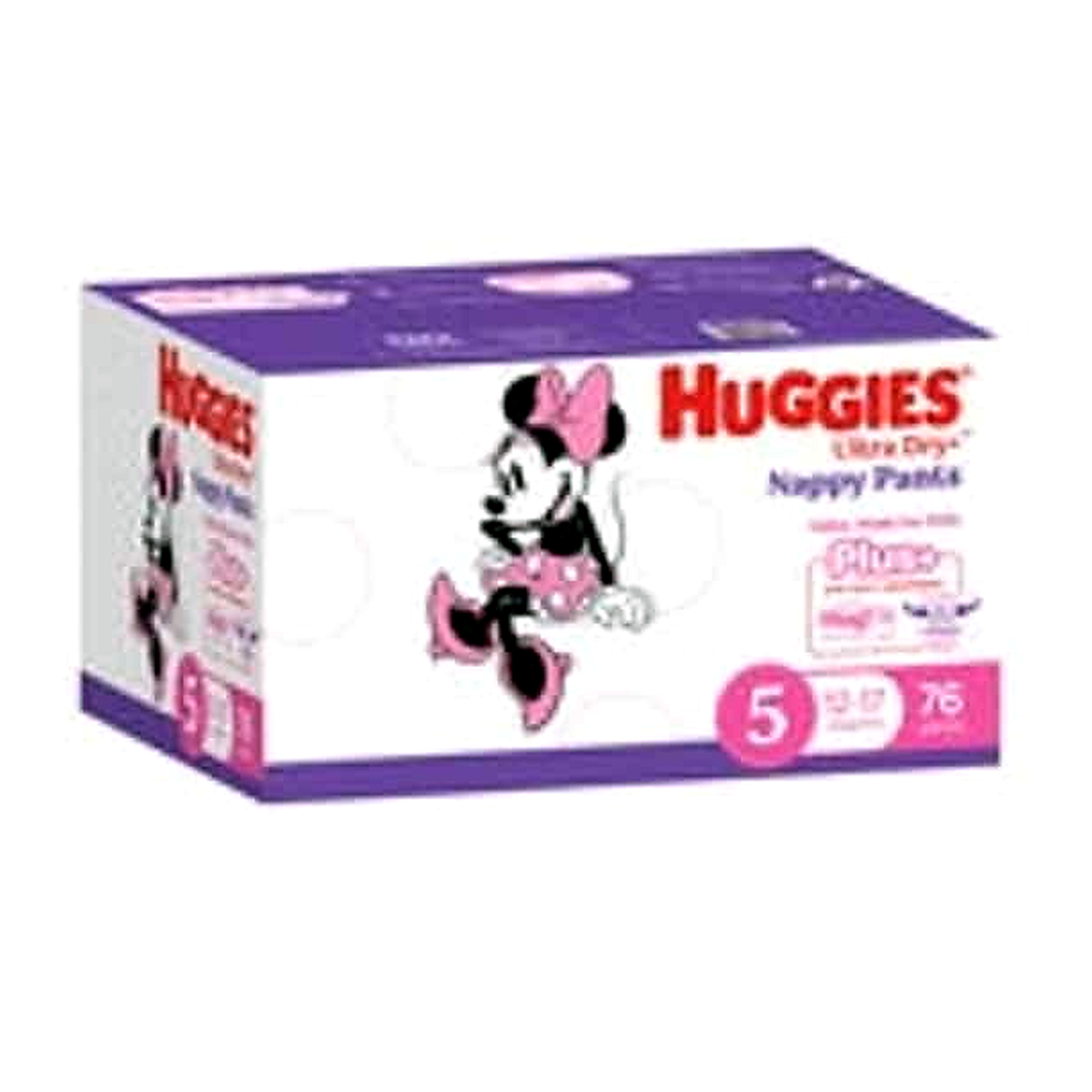 Huggies Girls Ultra Dry Nappy Pants Plus Size 5 Walker (76 pk)