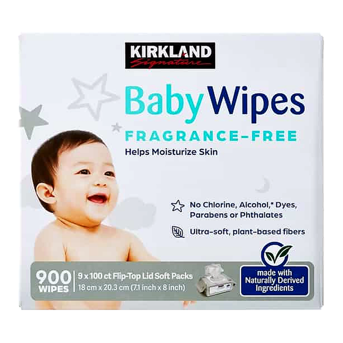 Kirkland Signature Fragrance Free Baby Wipes (9 pk x 100 pk)
