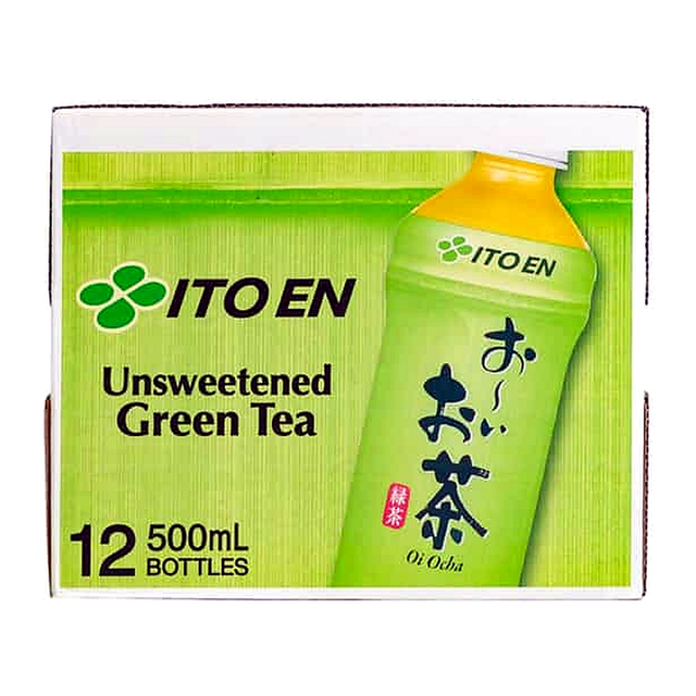 Oi Ocha Unsweetened Green Tea (500 ml x 12 pk)
