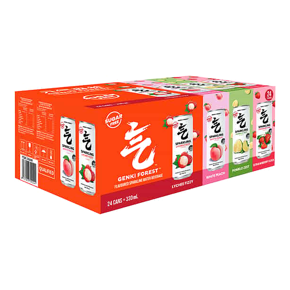 Genki Forest Mixed Flavour Sparkling Water (330 ml x 24 pk)