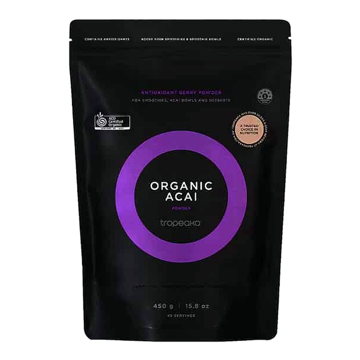 Tropeaka Organic Acai Powder (450 g)