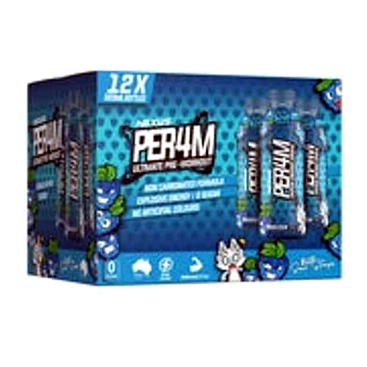 Nexus Per4M Pre-Workout Non-Carbonated Sports Drink (500 ml x 12 pk)