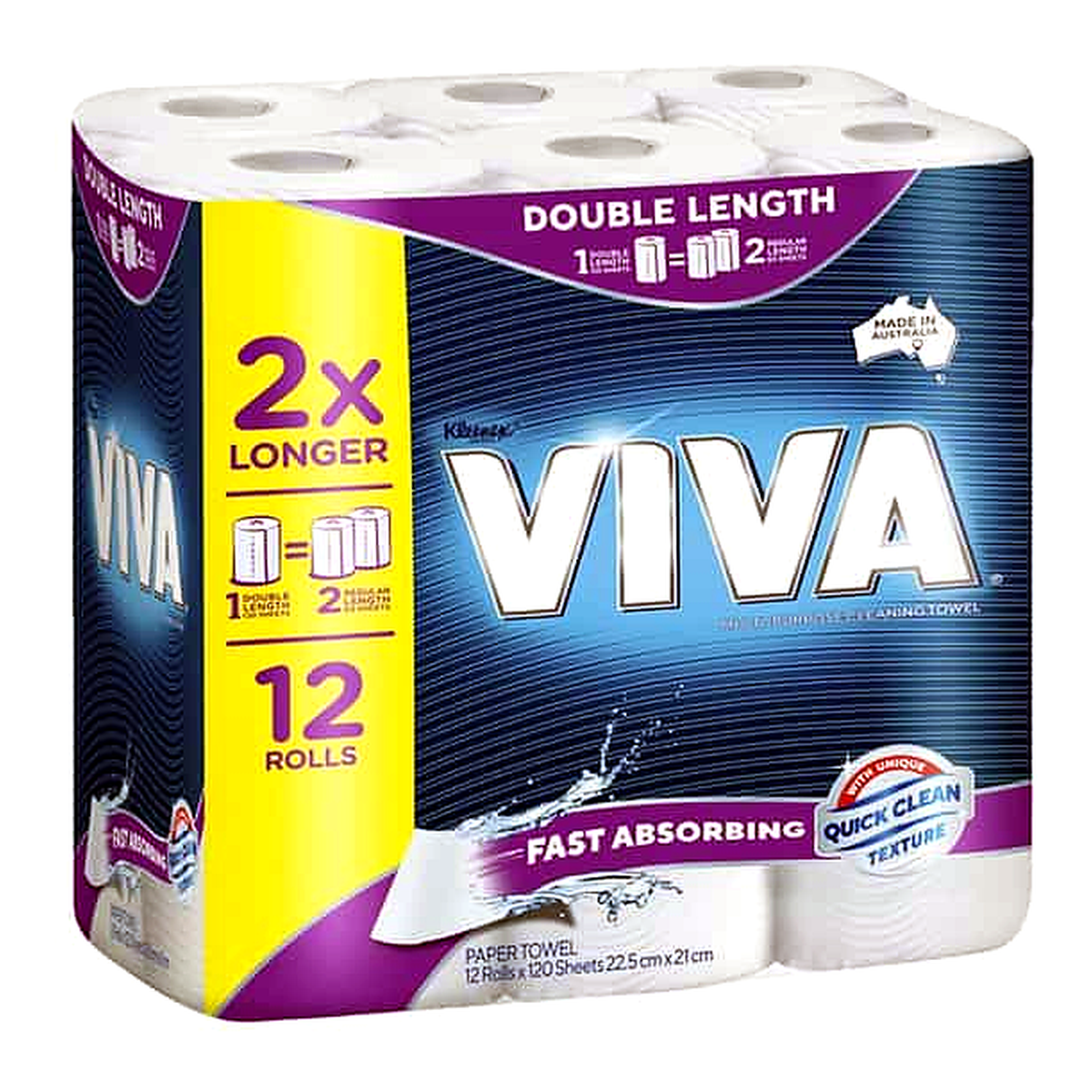 Viva Double Roll Paper Towel Sheets (120 x 12 pk)
