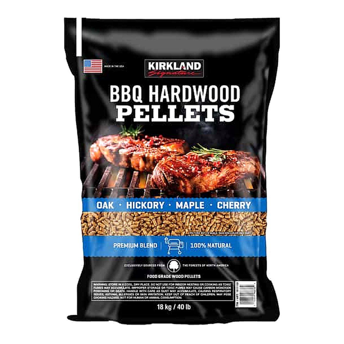 Kirkland Signature Premium BBQ Hardwood Pellets (18 kg)