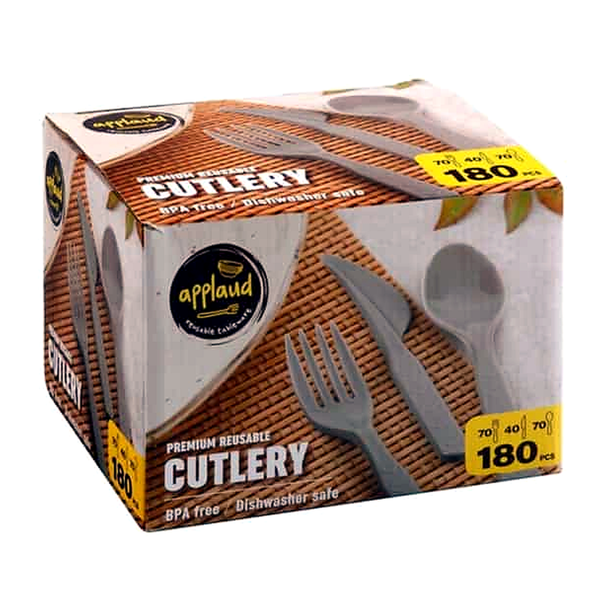 Applaud Premium Reusable Cutlery (180 pk)