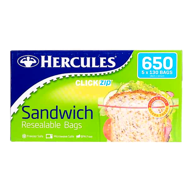 Hercules Sandwich Resealable Bags (650 pk)