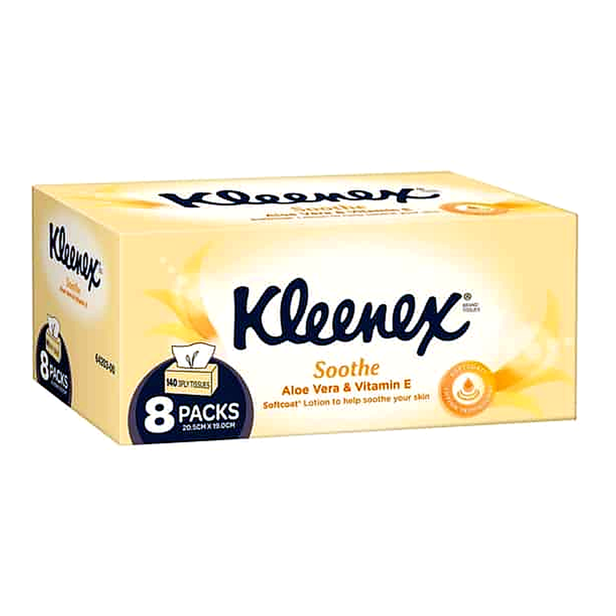 Kleenex Aloe Vera Facial Tissues Sheets (140 x 8 pk)