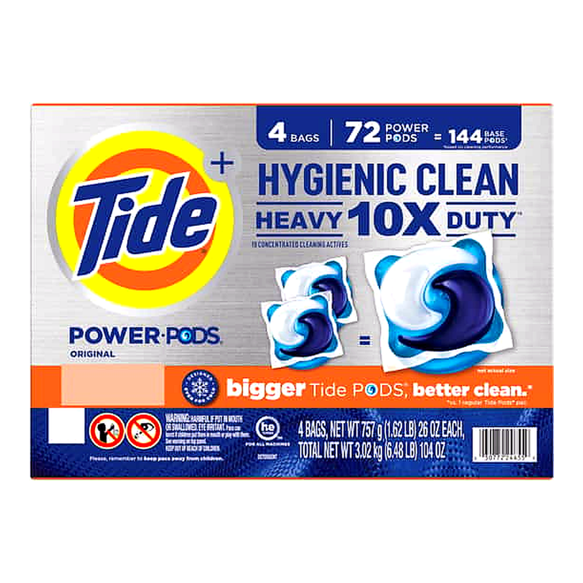 Tide Ultra Oxi Odor Eliminator Power Pods (72 pk)