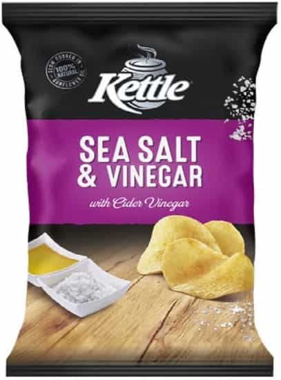 Kettle Sea Salt & Vinegar Chips (165 gs)