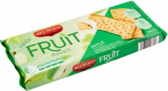 Belmont Biscuit Co. Apple Flavoured Fruit Bakes Biscuits (218 gs)