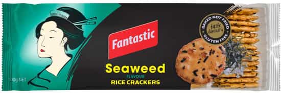 Fantastic Snacks Gluten-Free Seaweed Rice Crackers (100 gs)