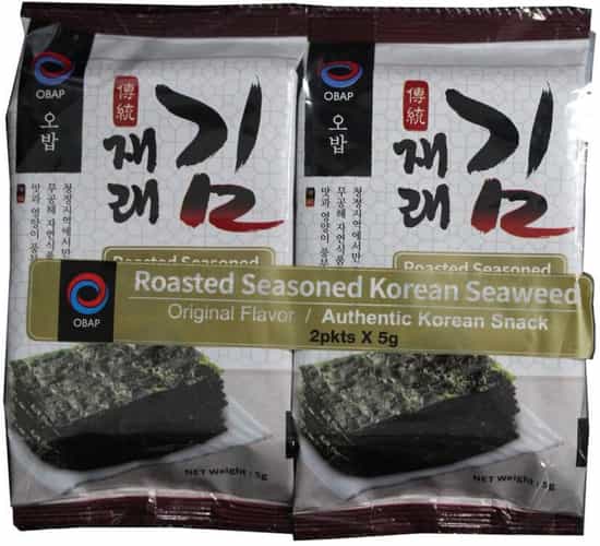 OBAP Roasted Priginal Flavour Seasoned Seaweed (10 gs)