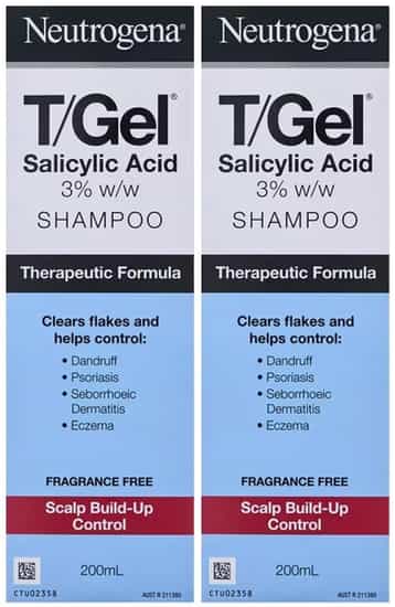 Neutrogena T Gel Salicylic Acid Shampoo (200 ml × 2 pk)