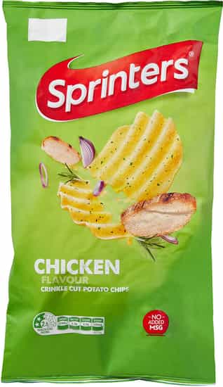 Sprinters Crinkle Cut Potato Chips Chicken (230 gs)