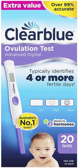 Clearblue Advanced Digital Ovulation Kit Test (20 pk)