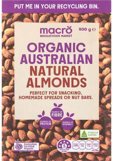 Macro Organic Almonds (500 gs)