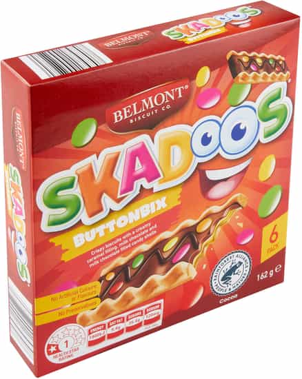 Belmont Biscuit Co. Skadoos Buttonbix Biscuit Bars (162 gs)
