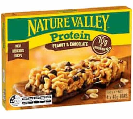 Nature Valley Peanut & Chocolate Protein Bars (40 g × 4 pks)