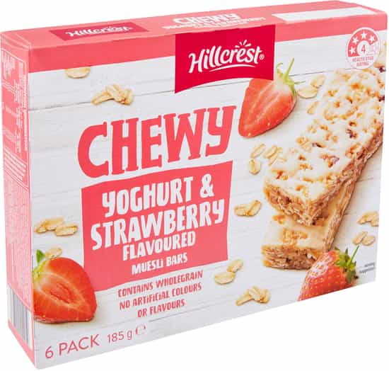 Hillcrest Yoghurt & Strawberry Muesli Bars (185 g 6 pks)