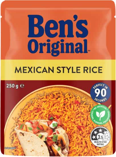 Ben's Original Mexican Style Microwave Rice Pouch (250 gs)